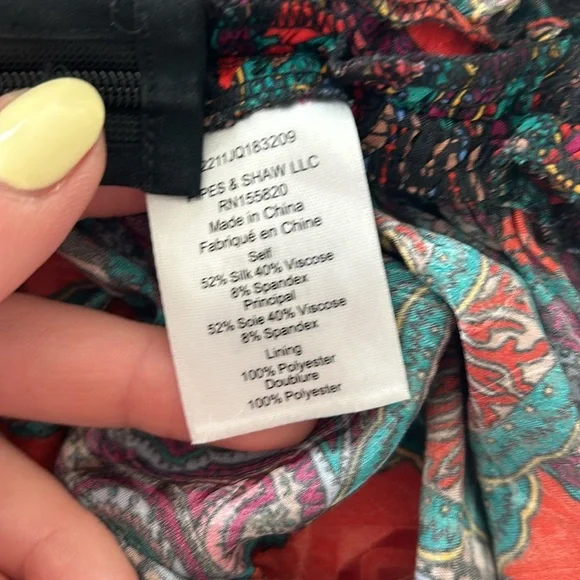 Veronica Beard Ari Floral Print Skirt - Picture 6 of 6